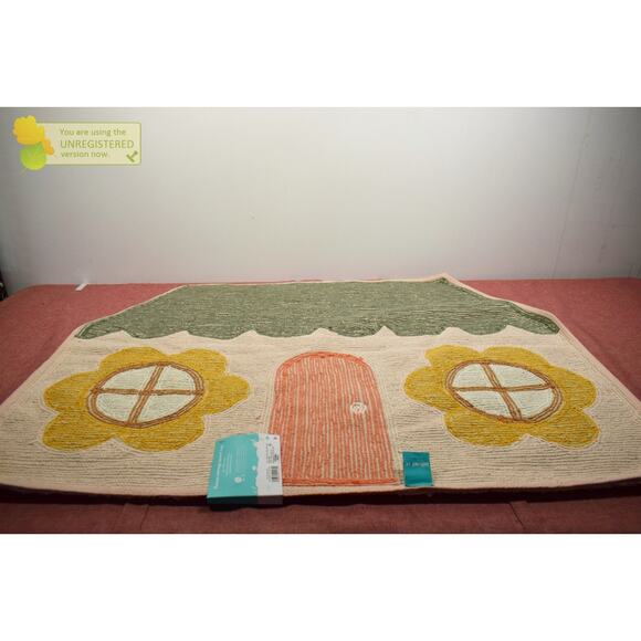 Pillowfort House Shaped Kids' 26x35" Accent Rug - Picture 5 of 6